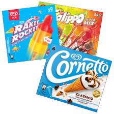 Ola waterijs of cornetto